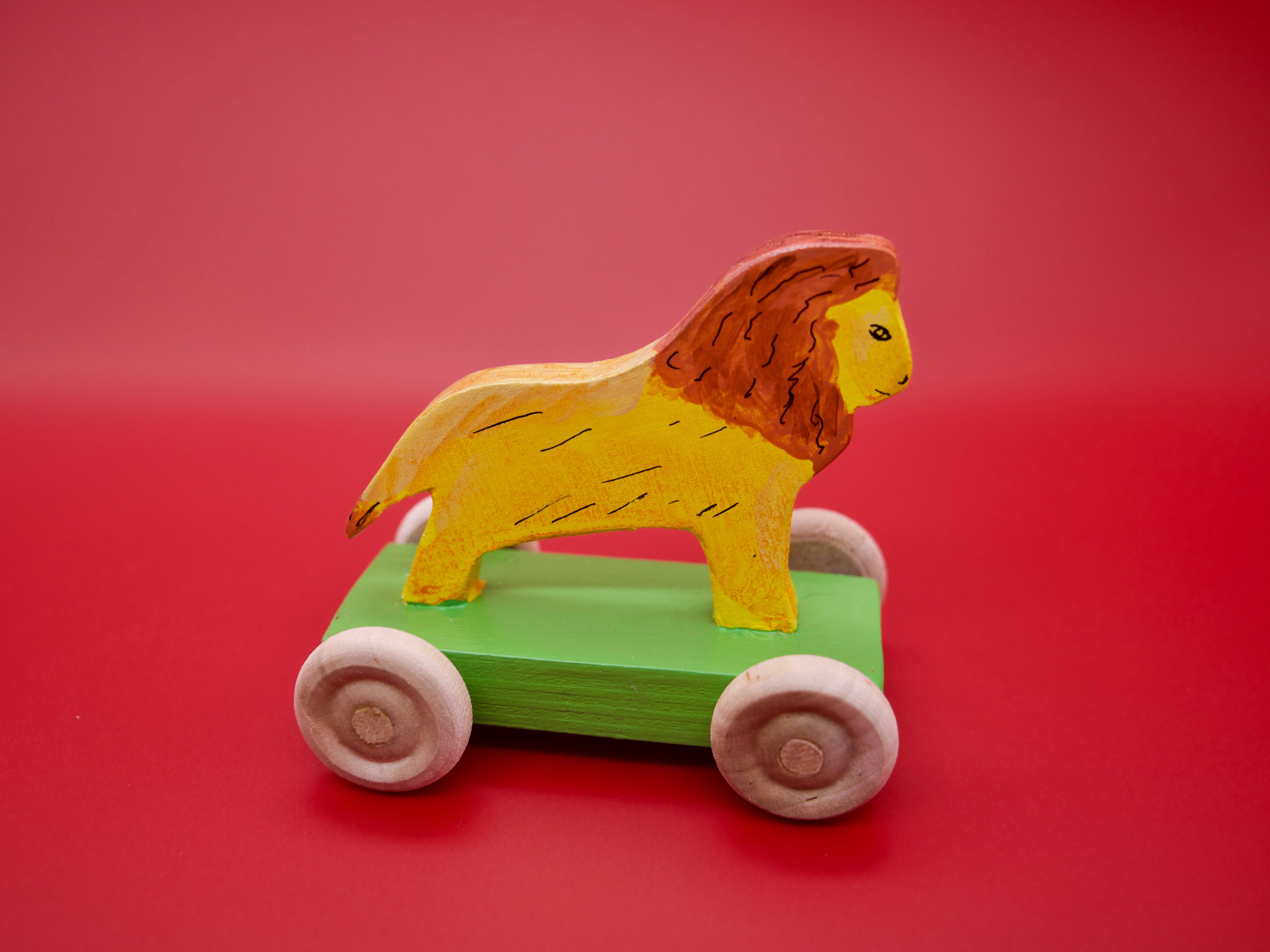 Handcrafted Children's Victorian Style Lion Penny Toy
