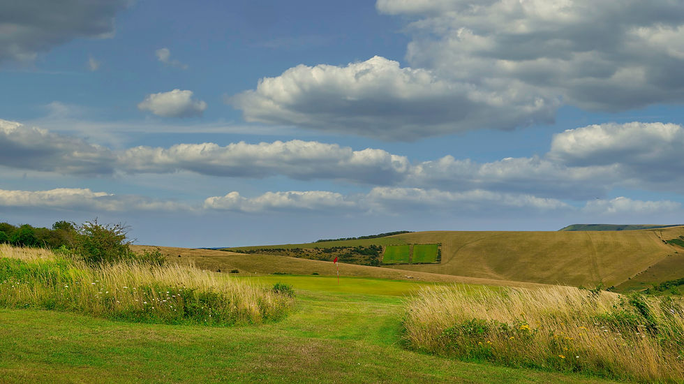 Viewing Mt. Caburn at Lewes Golf Course by JWUK July 25 edit