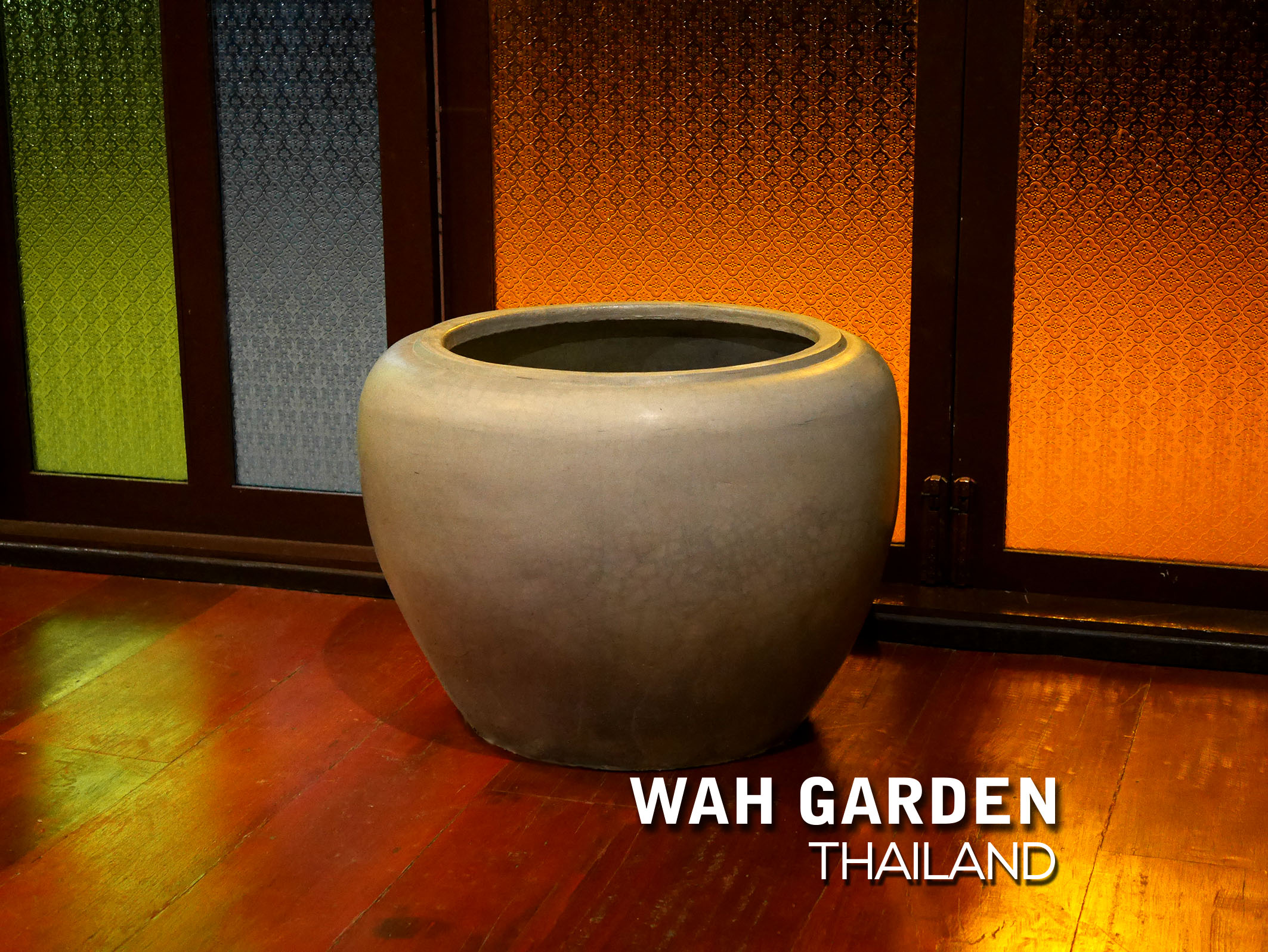 กระถางซิเมนต์ปูนเปลือย แบบที่ 24