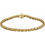 Thumbnail: 14K Yellow Gold Bezel Set Natural Citrine Line Bracelet
