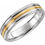 Thumbnail: 14k Muti-Colored Colored Grooved Mens Wedding Band