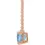 Thumbnail: 14K Rose Gold Natural Emerald Cut Aquamarine 18" Necklace side view