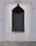 Thumbnail: Eclipse - Large Minimalist Black and White Fiber Art Wall Décor