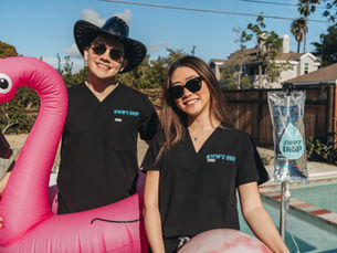 Two IV Nurses from SwiftDrip LA ready to help with Hangover IV therapy