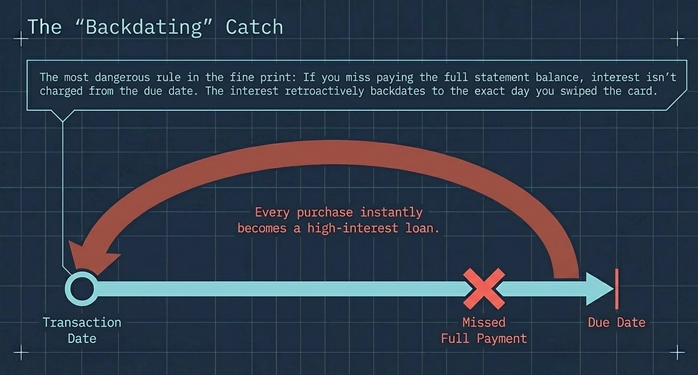 Illustration of common credit mistakes or risks, highlighting poor financial habits and their consequences.
