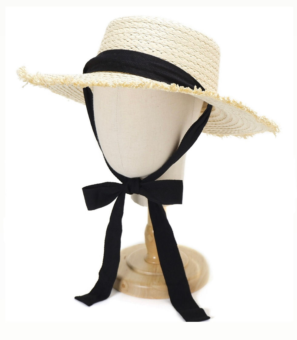 縮圖：A0029 Ribbon Attached Paper Fringe Hat