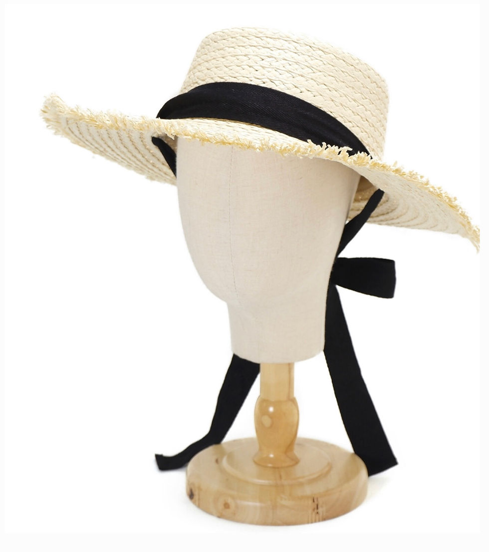 縮圖：A0029 Ribbon Attached Paper Fringe Hat