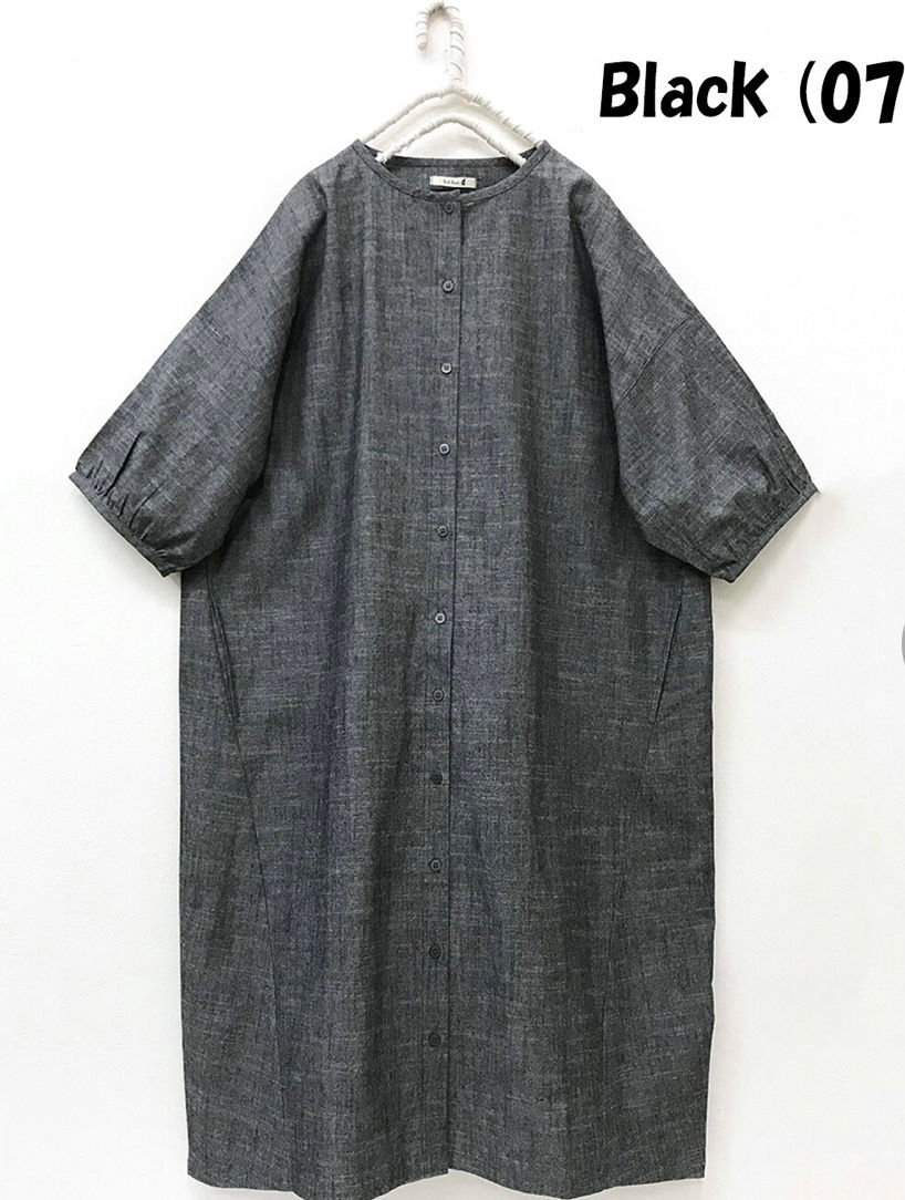 縮圖：A0033 Denim Balloon One-piece
