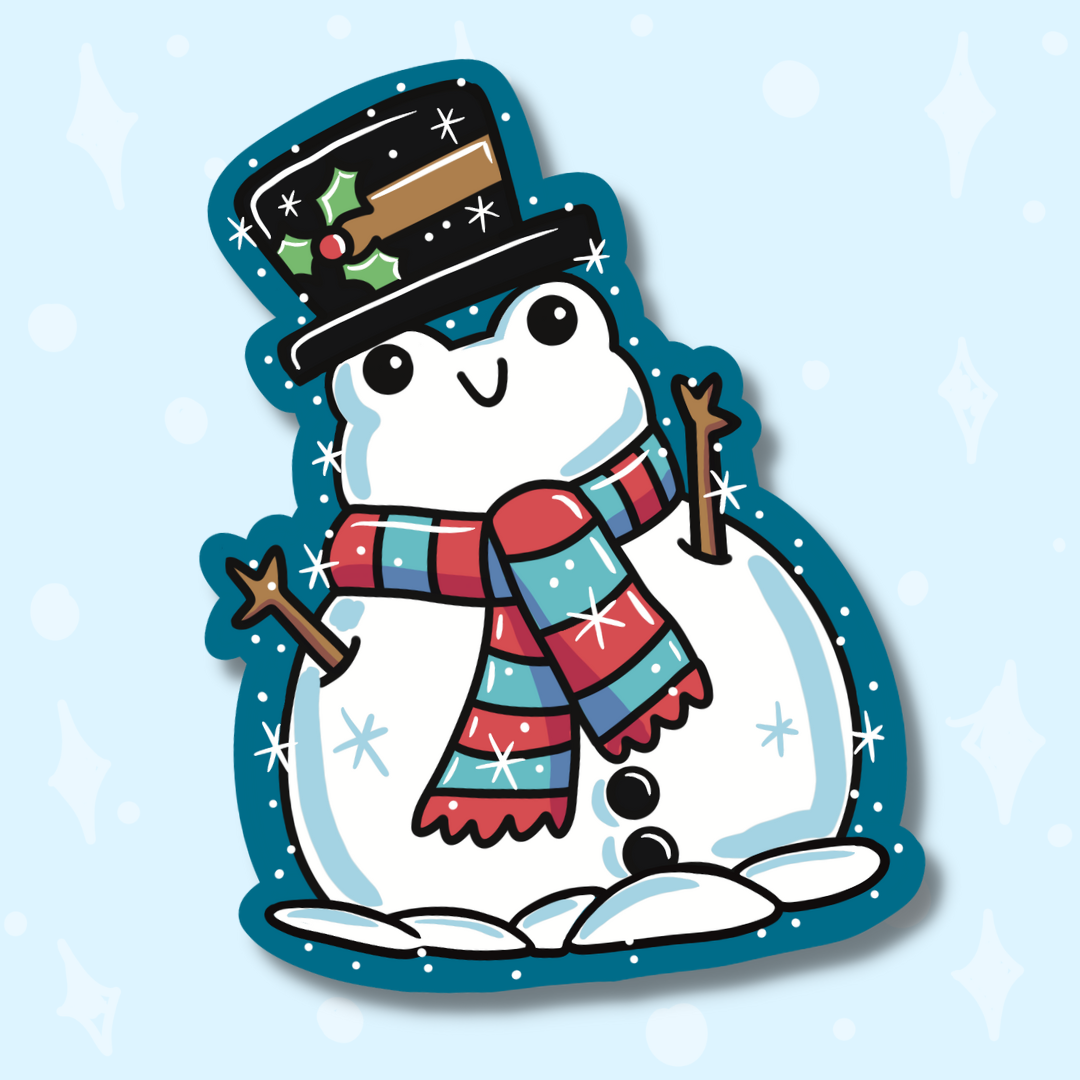 SNOWMAN FROGGIE • VINYL STICKER
