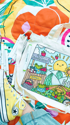 COLOR-YOUR-OWN • CANVAS TOTE BAG
