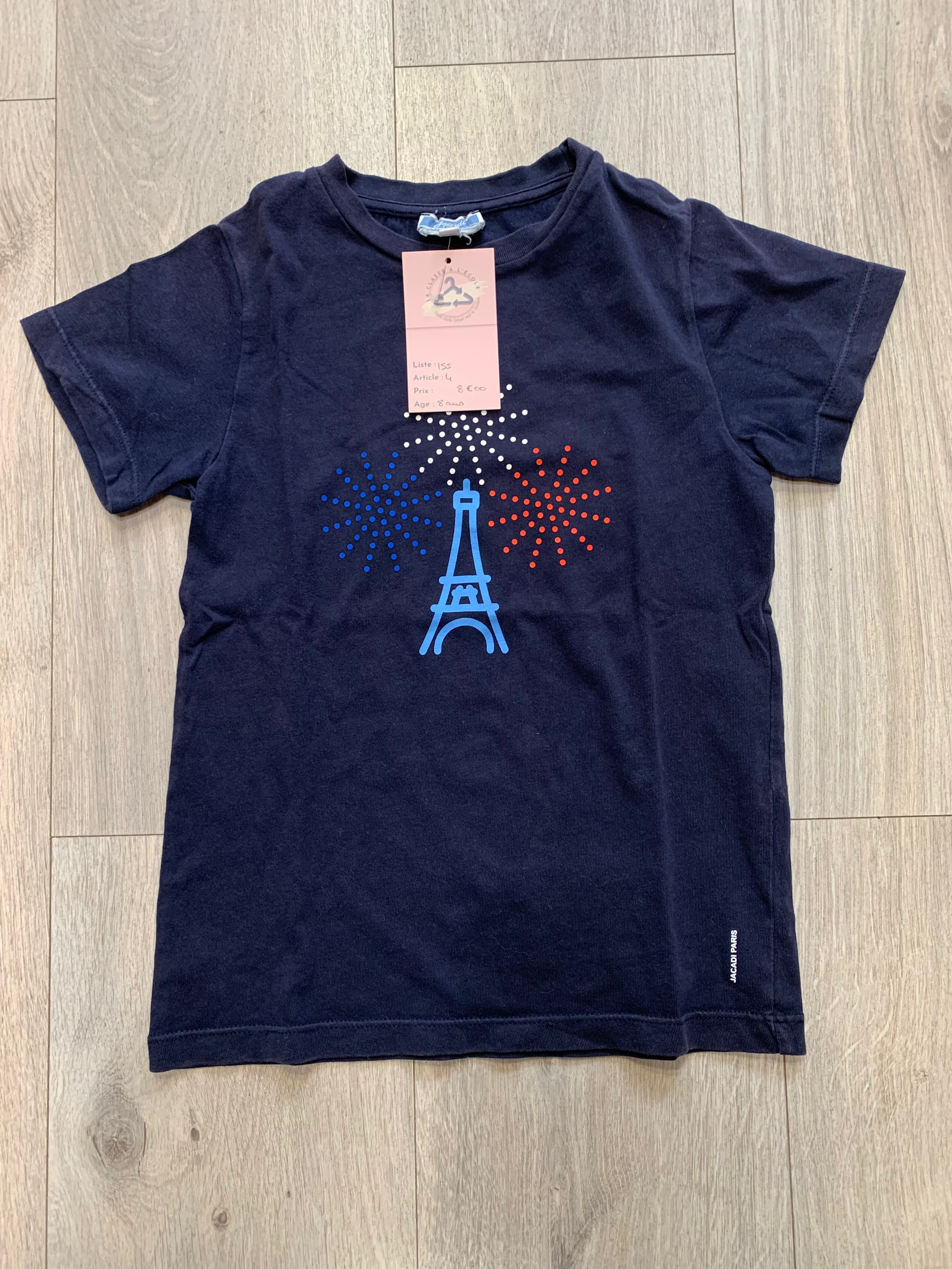 TEE shirt marine Jacadi 8 ans 8e 