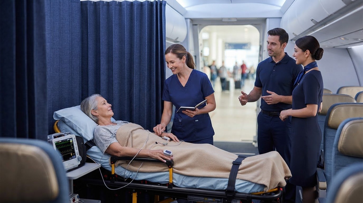 How Commercial Airline Stretcher Service Works
