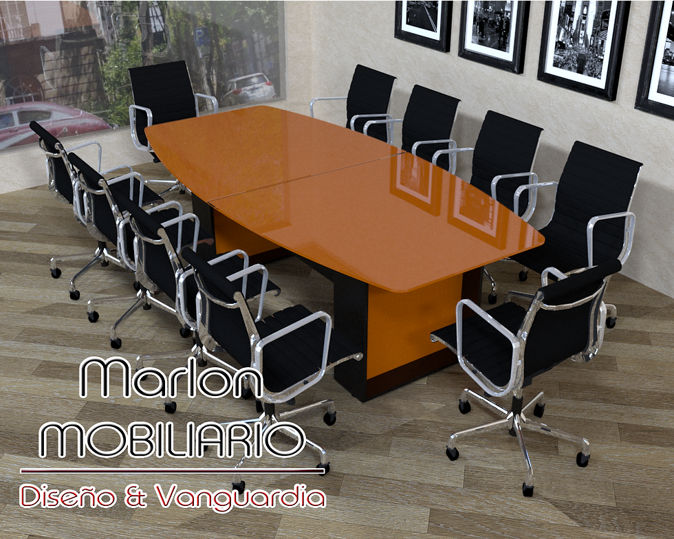 MESA DE JUNTAS DE CRISTAL BARRIL