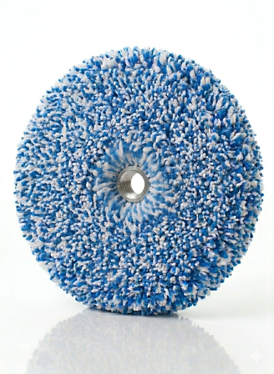 Pomo de lana doble cara AZUL rosca 5/8 / 8 PULGADAS NanoXech