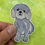 Thumbnail: Gray Shih Tzu (Die Cut Sticker)