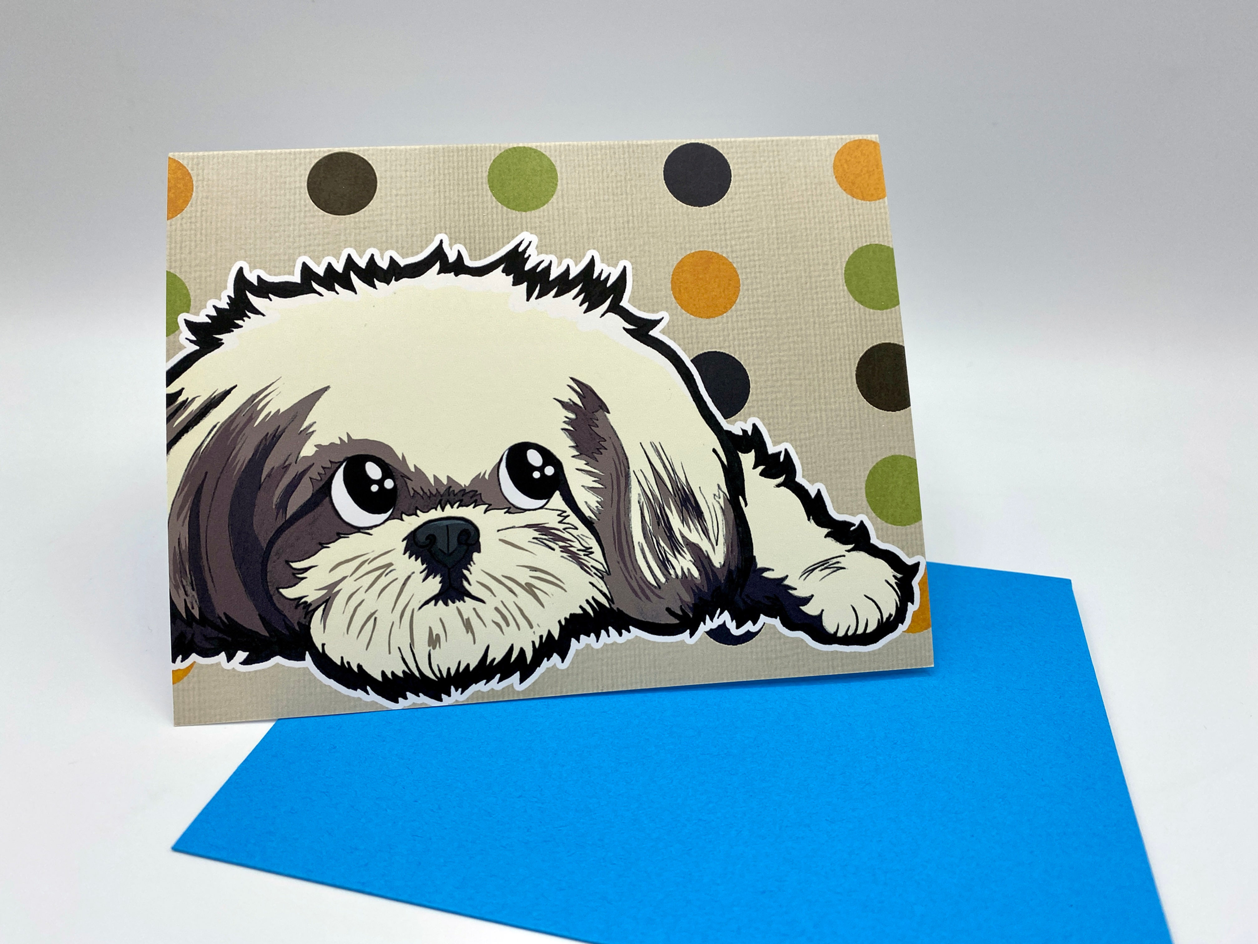 Shih Tzu Polka Dots