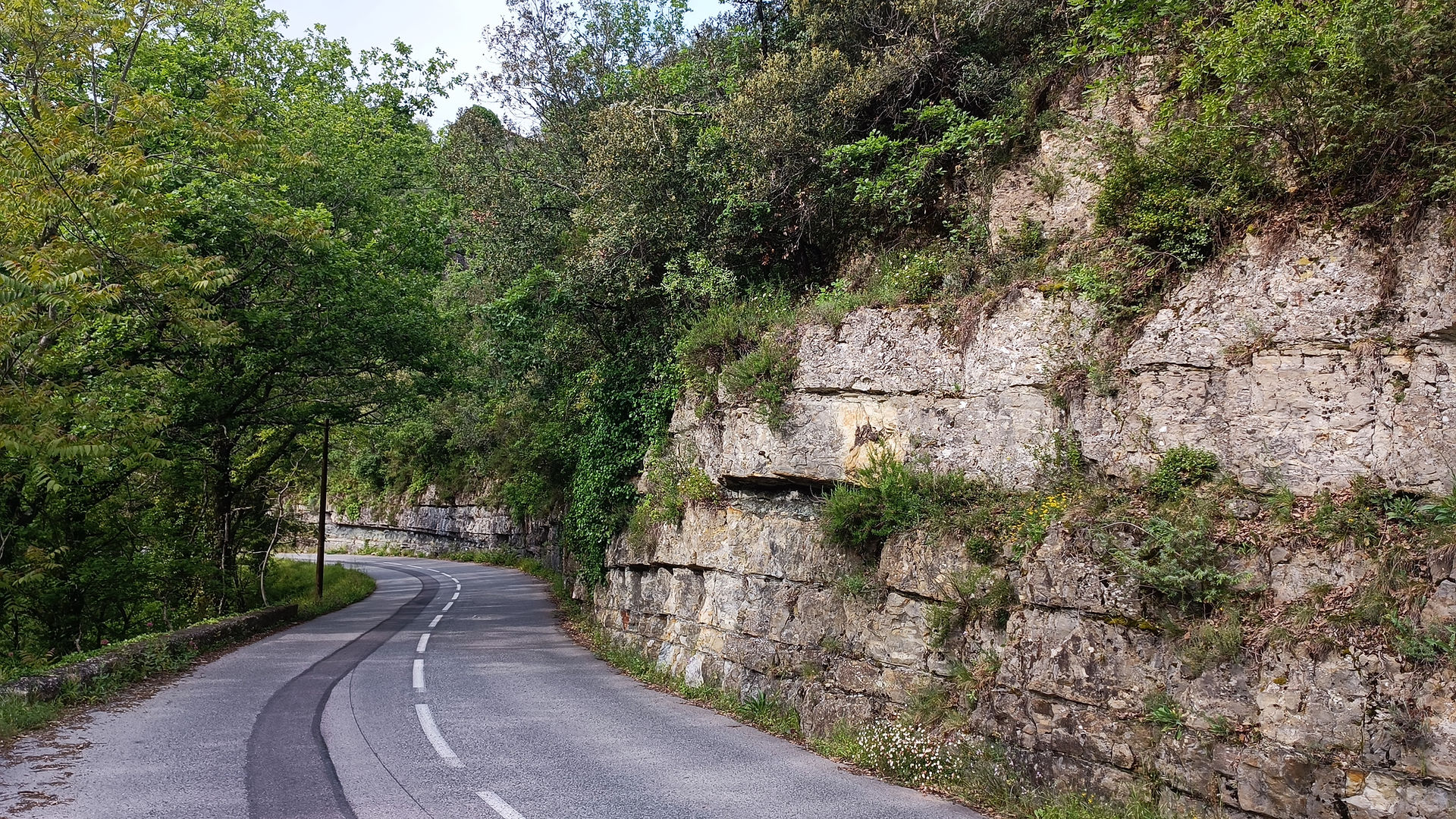 Roche calcaire à Pierrefeu