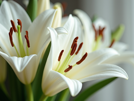 White Oriental Lillies