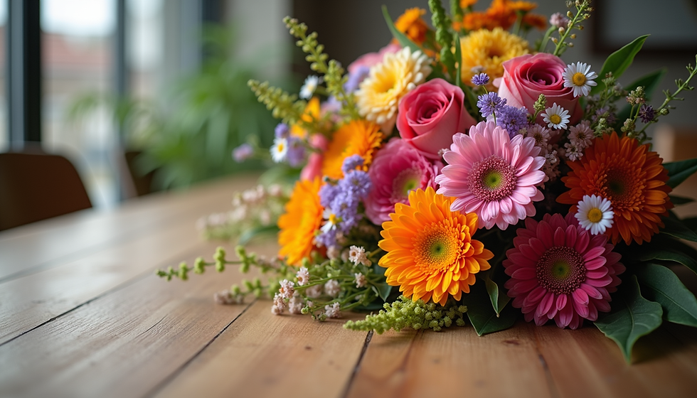 Bouquet of Bright Mixed Flowers