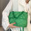 Miniatura: Cartera verde tela