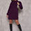 Miniatura: Chompa larga peluche Morada
