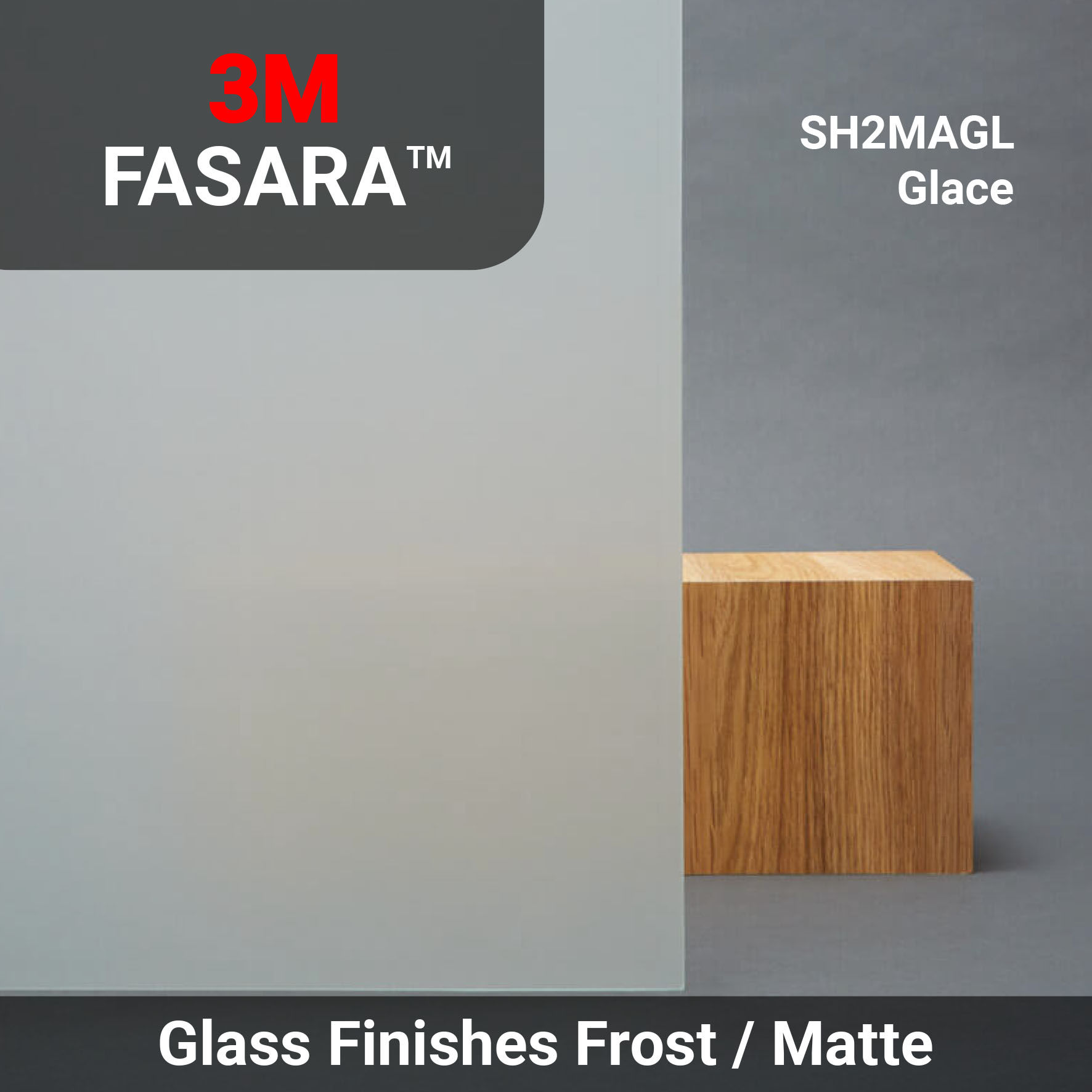 3M Fasara™ SH2MAGL Glace 磨砂貼膜 闊度1.27米 x (自訂每米長度)