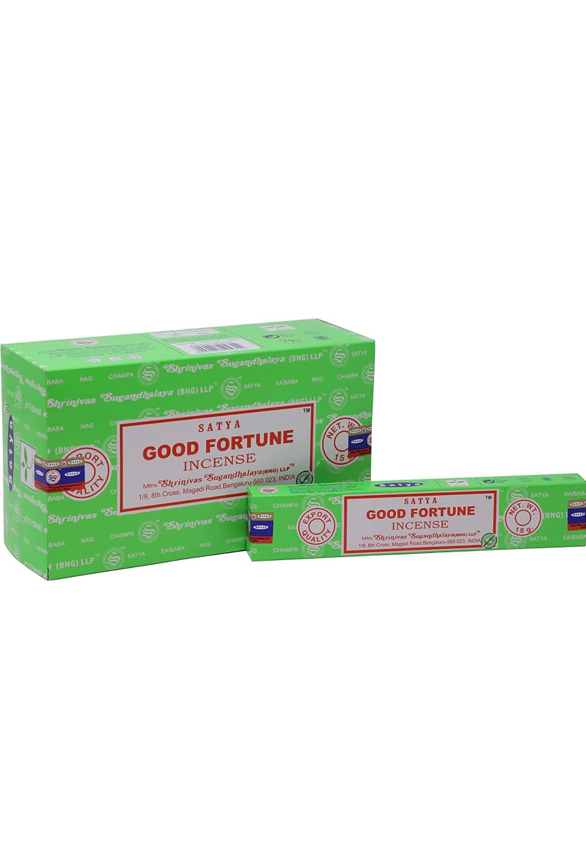 SATYA GOOD FORTUNE INCENSE STICKS 15 GM