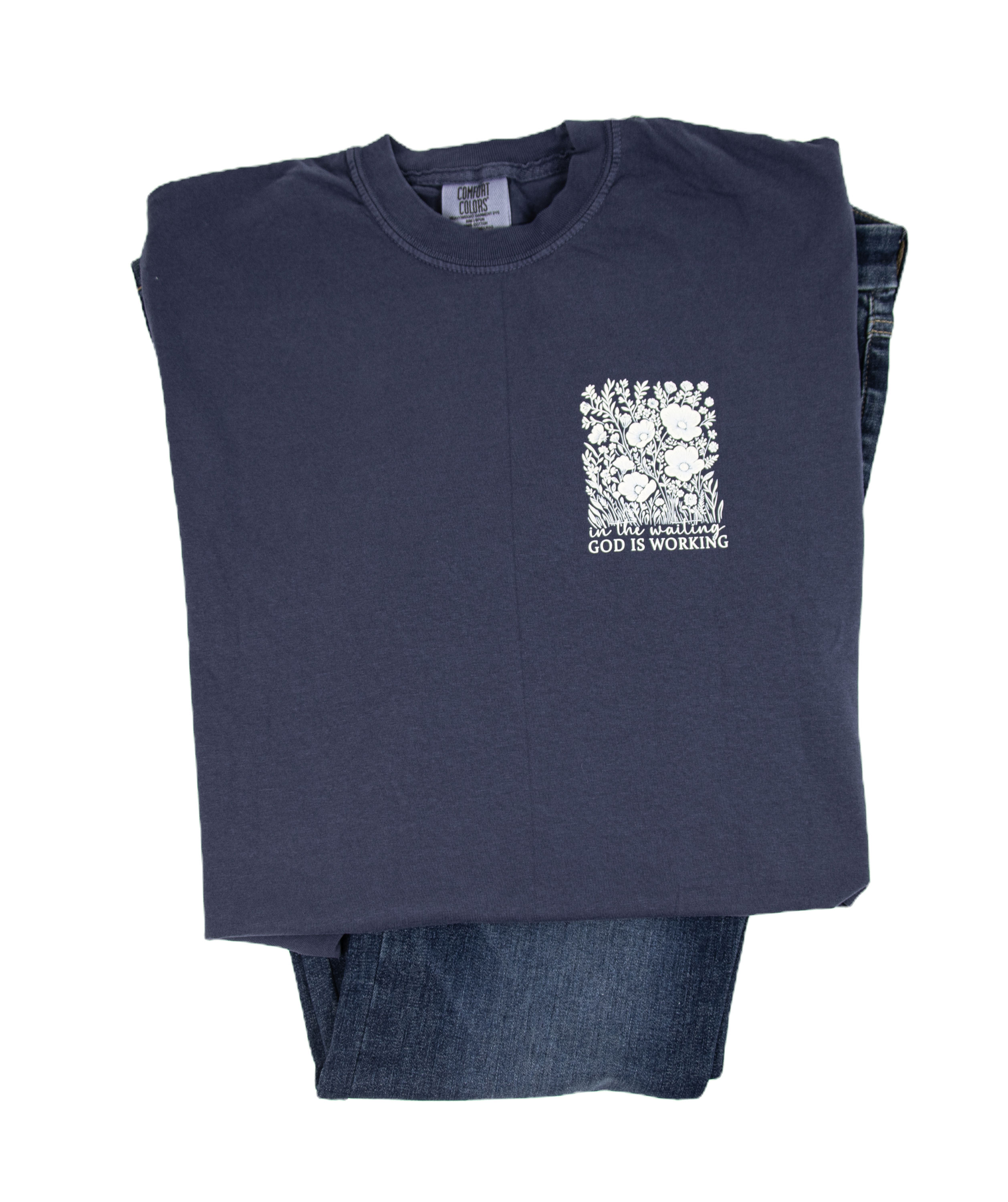 Women's Christian Short Sleeve "In The Waiting" Graphic T-Shirt