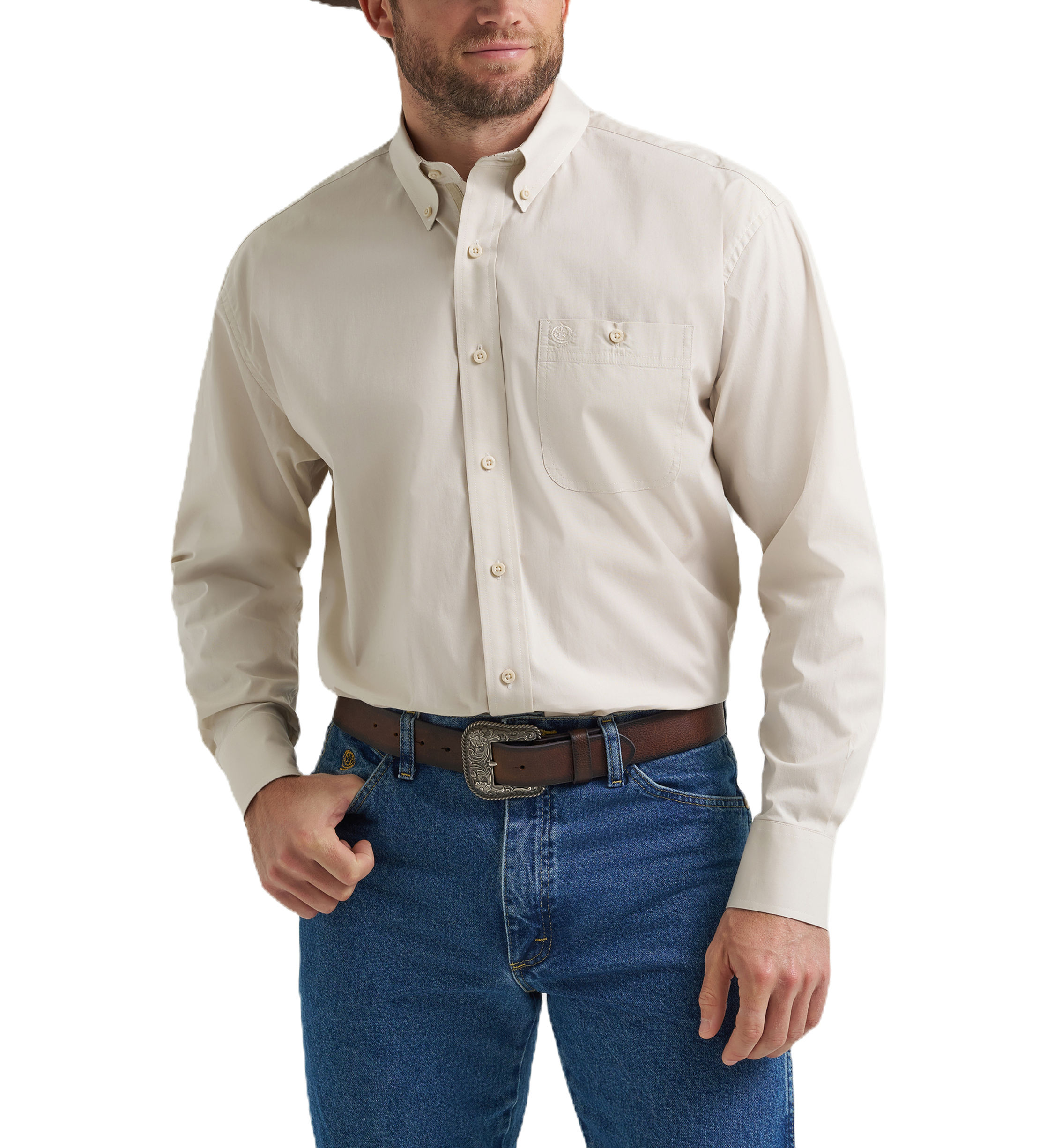 Wrangler® George Strait Collection One Pocket Long Sleeve Shirt