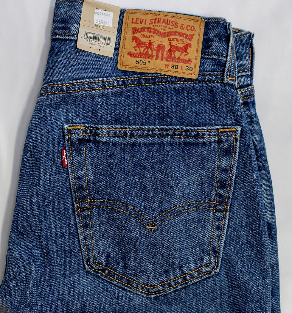 Thumbnail: Men's Levi's 505 Regular Fit Jeans Medium Stone Wash Non-Stretch