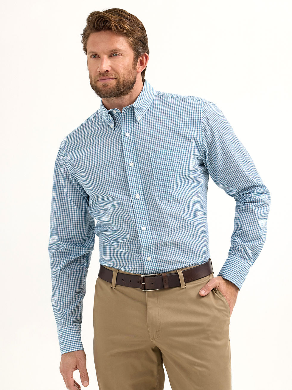 Thumbnail: Wrangler Riata Dress Long Sleeve Classic Fit Shirt