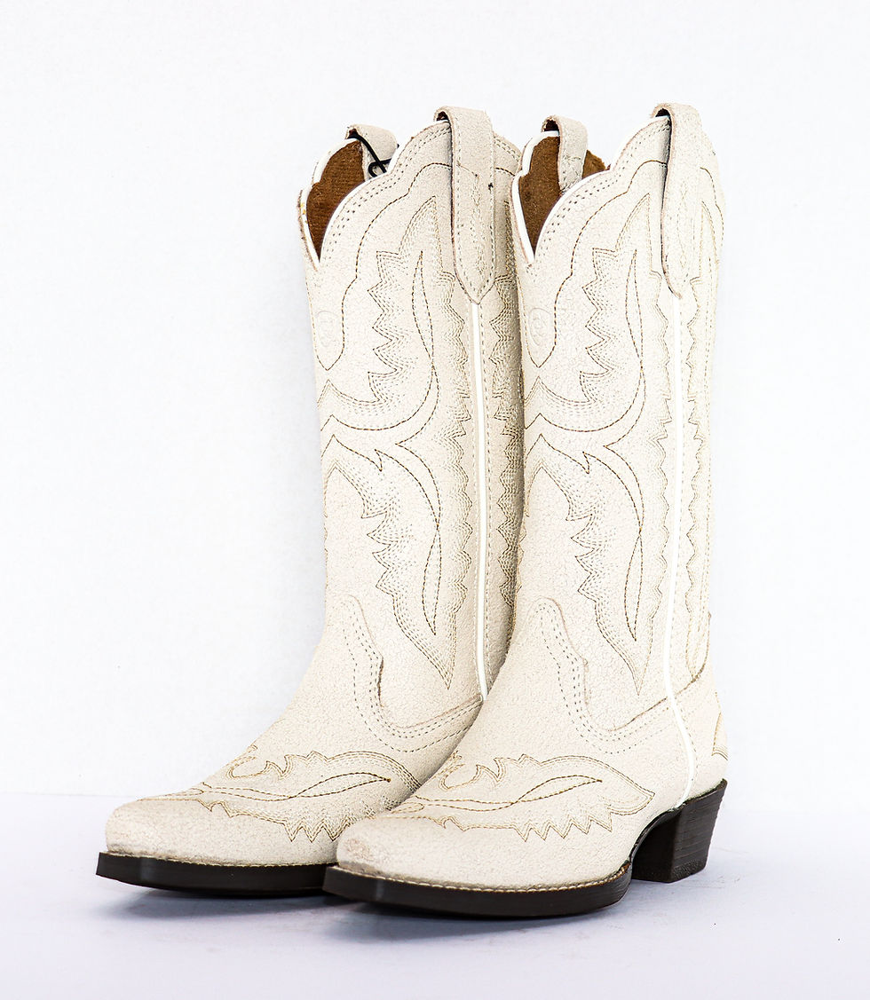 Thumbnail: Kid's Ariat Casanova Ivory Western Boot