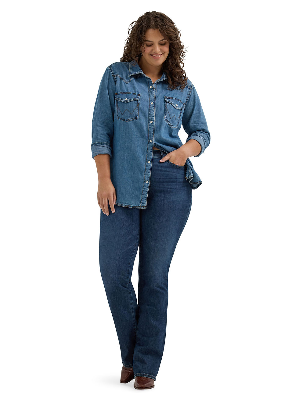 Thumbnail: Women's Wrangler Bespoke Bootcut Jean - High Rise