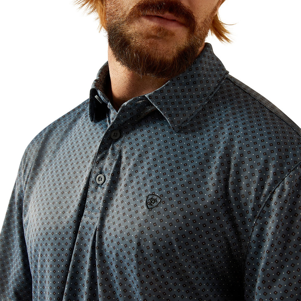 Thumbnail: Ariat Printed Polo Short Sleeve Shirt
