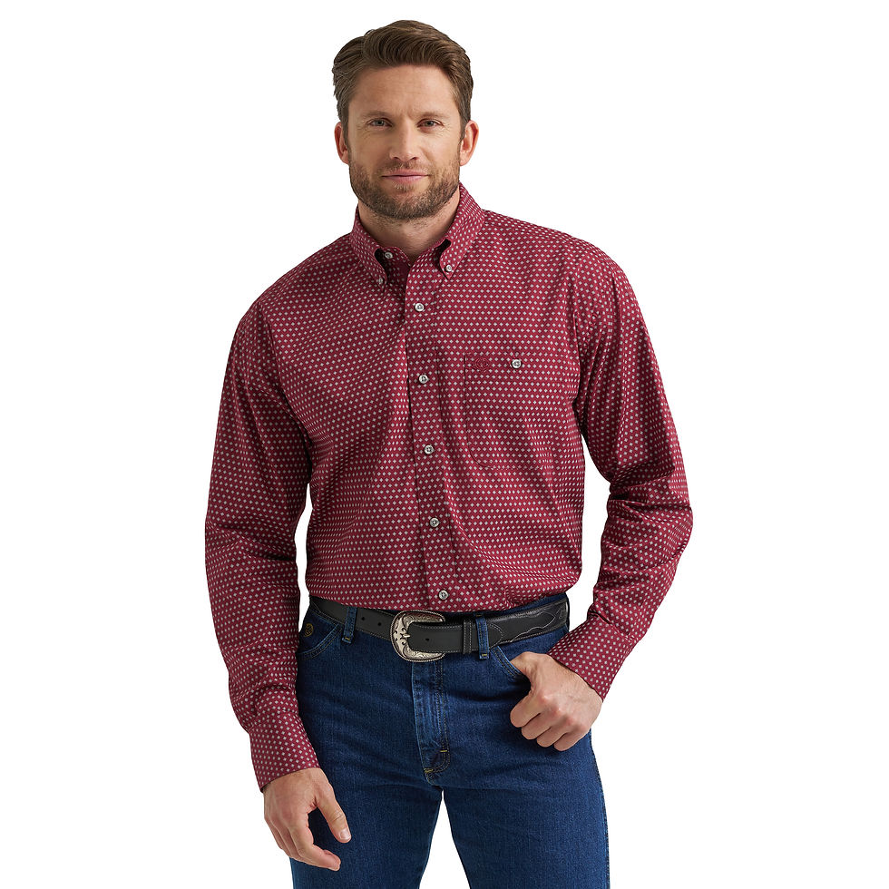 Wrangler® George Strait Collection One Pocket Long Sleeve Shirt