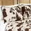 Thumbnail: Rustic Cowhide Brown Bedspread Quilt 3 Piece Set