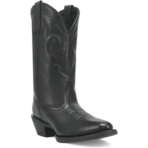 Thumbnail: Laredo Womens Maxine Black Leather Cowboy Boots