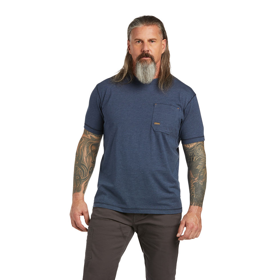 Men's Rebar Workman Slate Heather Short Sleeve T-Shirt