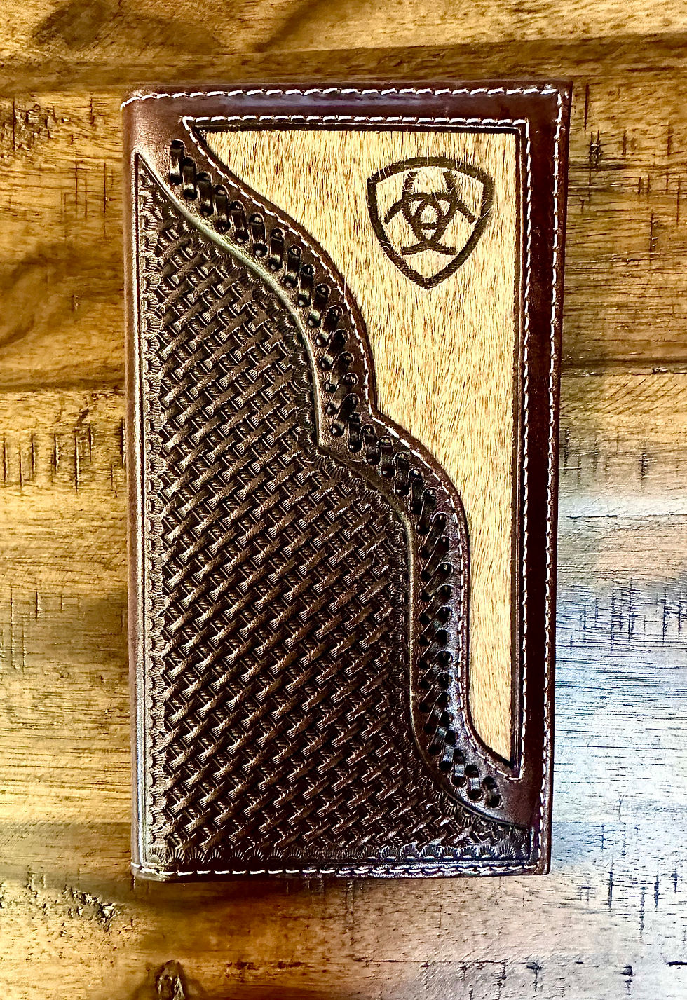 Ariat Men's Rodeo Wallet/Checkbook Cover