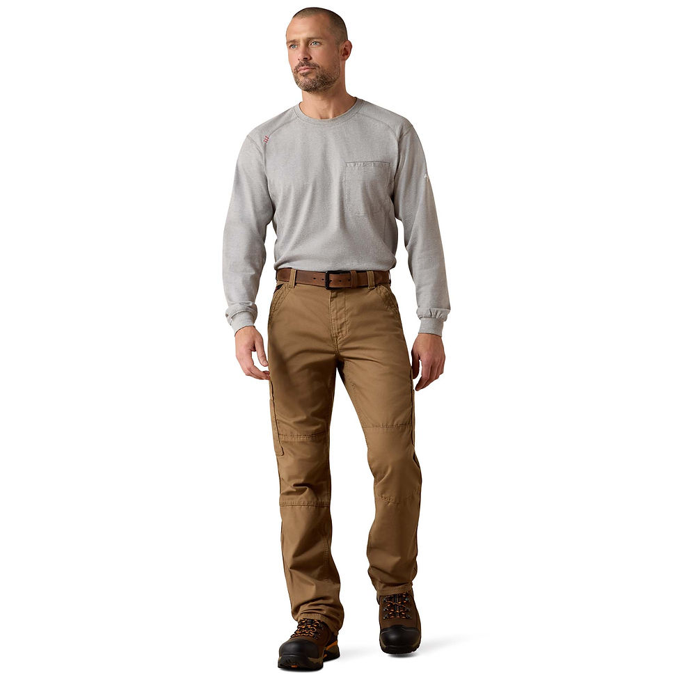 Thumbnail: Ariat FR M5 Stretch DuraLight Canvas Stackable Straight Leg Pant