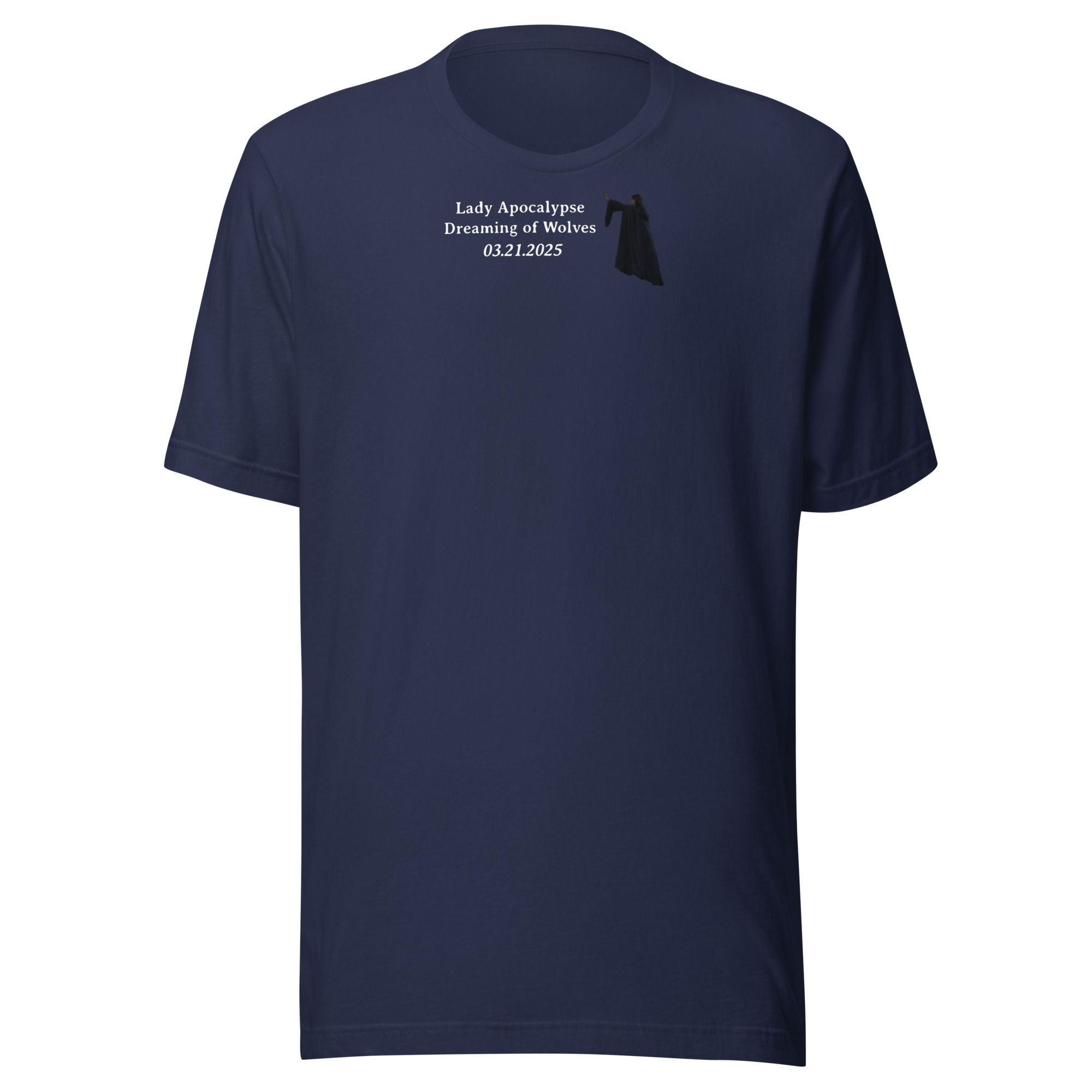 Dreaming of Wolves unisex overalls t-shirt