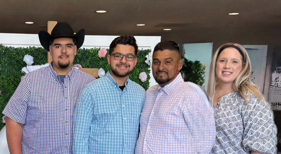 The Rodriguez family. Their son Elijah had math tutoring success with MTP.