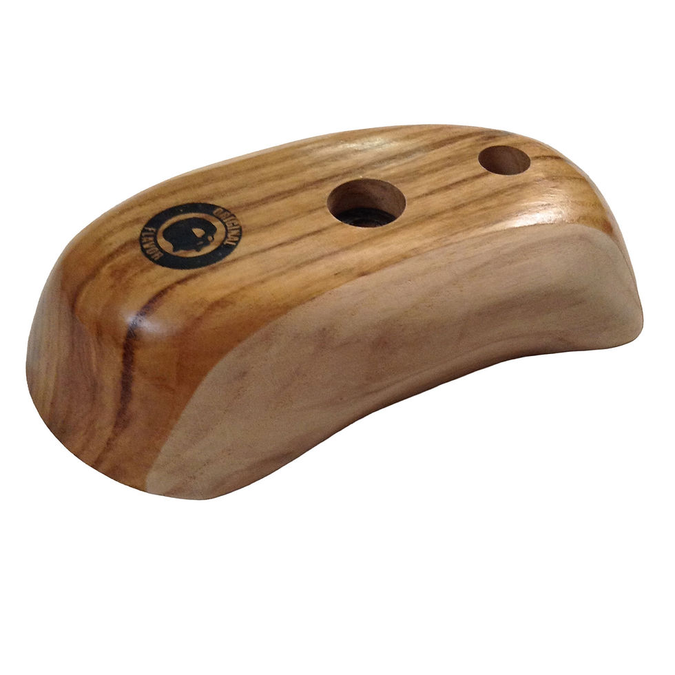 Thumbnail: Premium hand made wooden pinch climbing holds