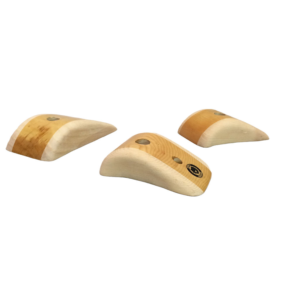 Thumbnail: Wooden climbing holds for indoor climbing walls
