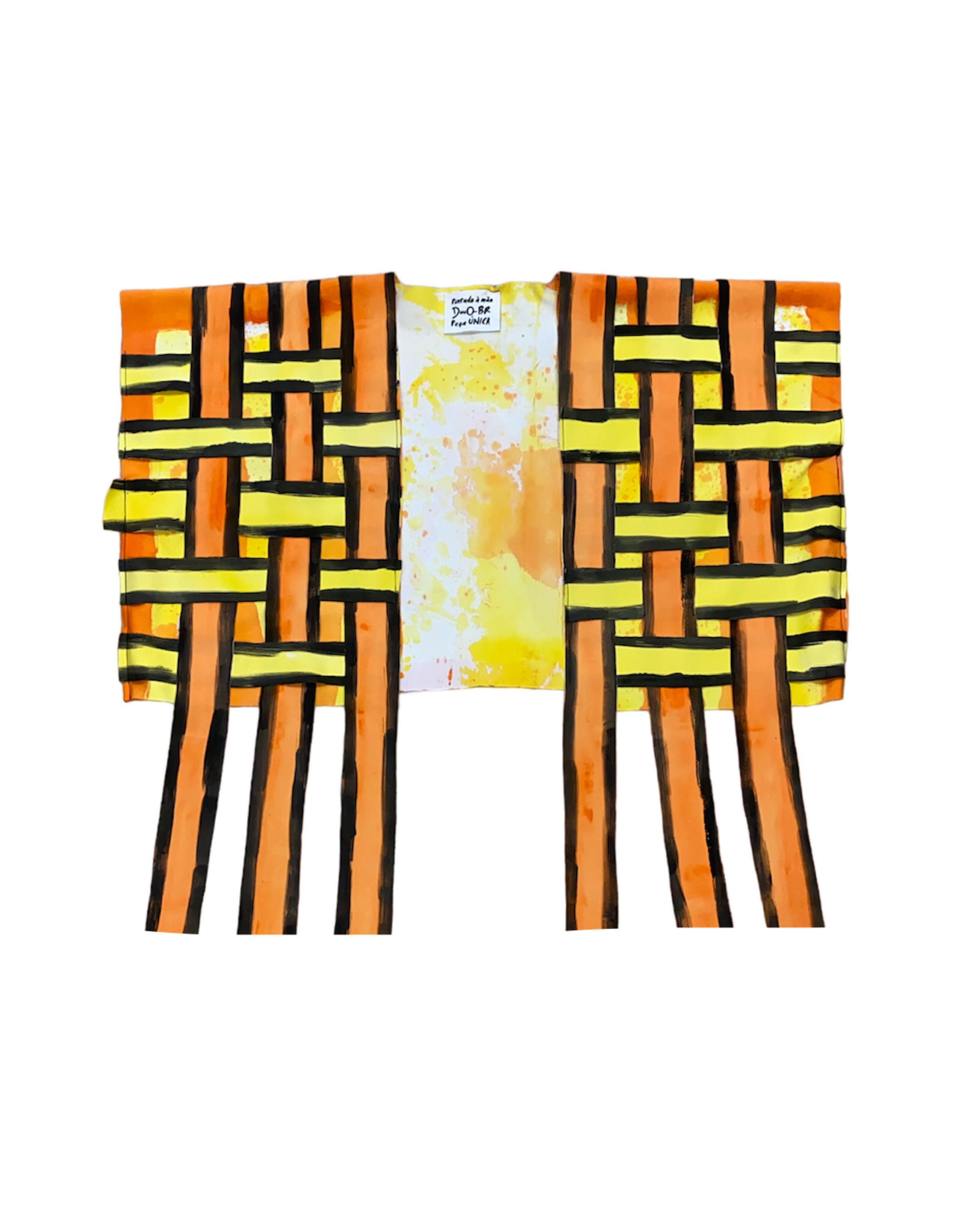 Colete Cropped trançado Cora Coralina