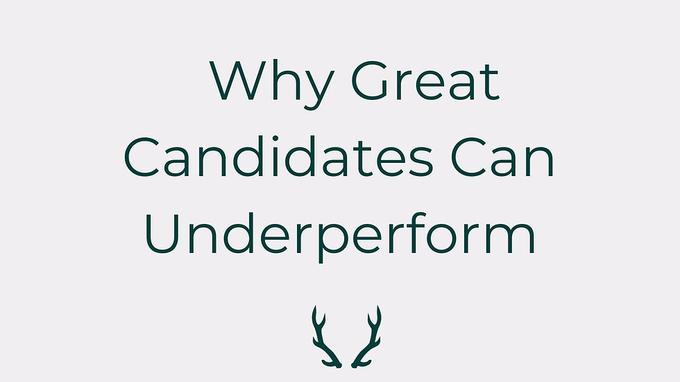 Why Great Candidates Sometimes Underperform in Interviews