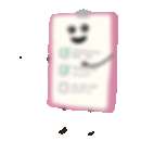 gif of a clipboard pointing at text