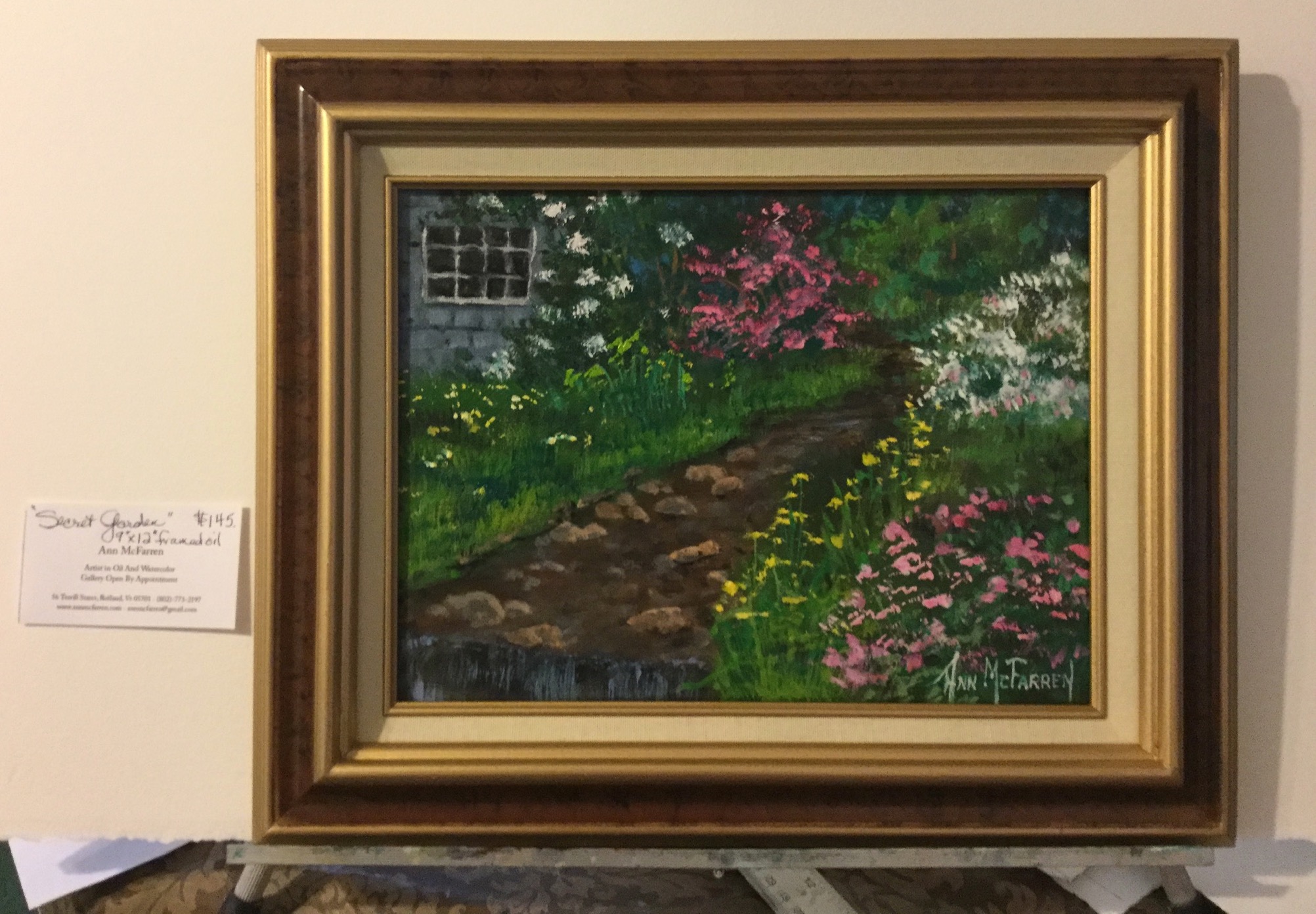 $145 - Secret Garden - 9"x12"