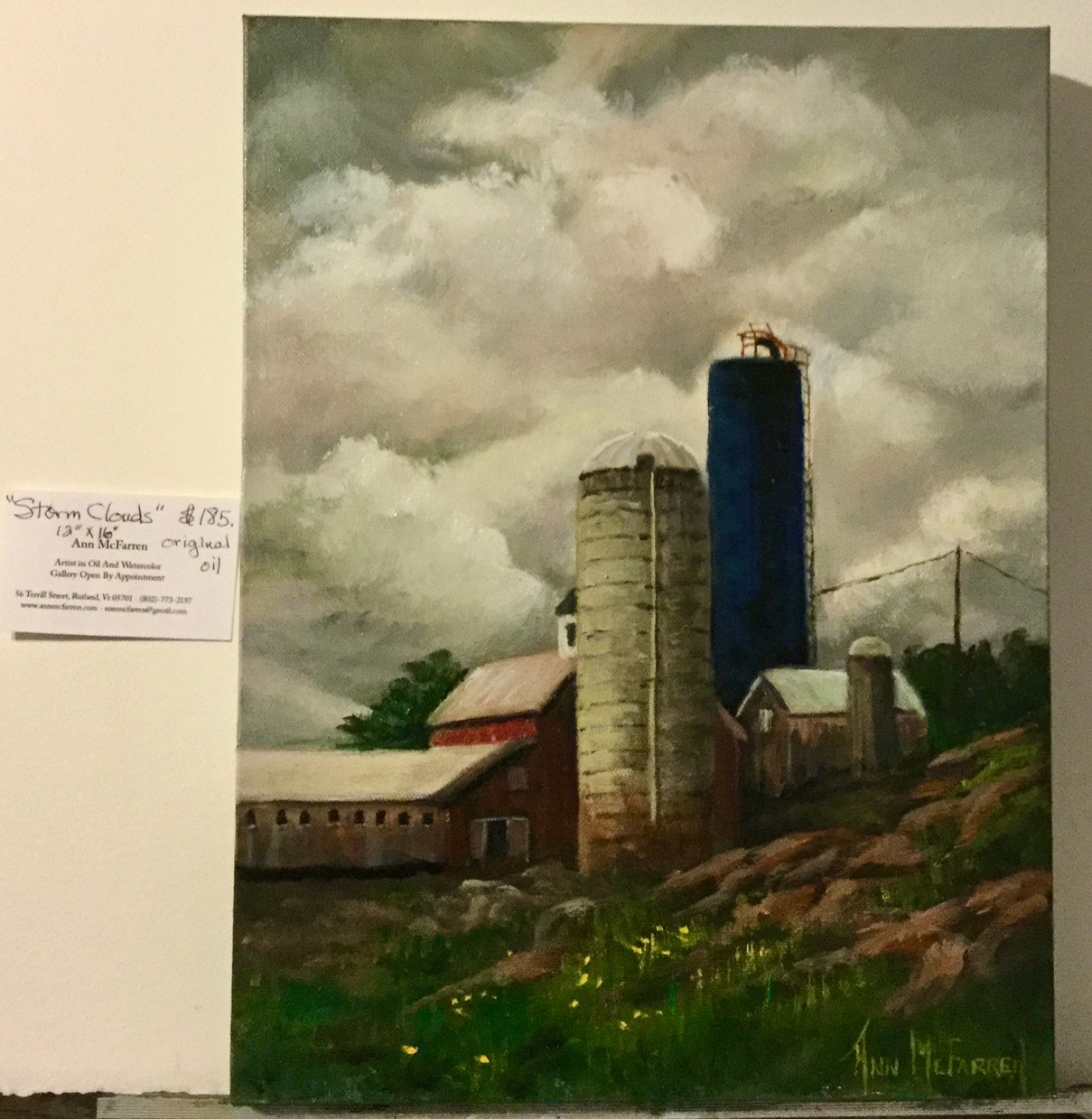 $185 - Storm Clouds - 12"x16"