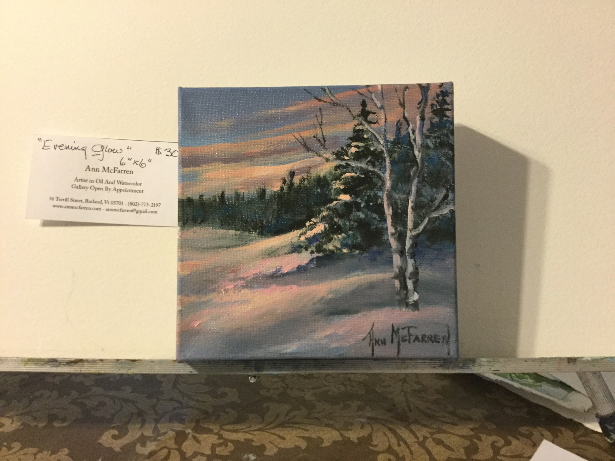 $30 - Evening Glow - 6"x6"